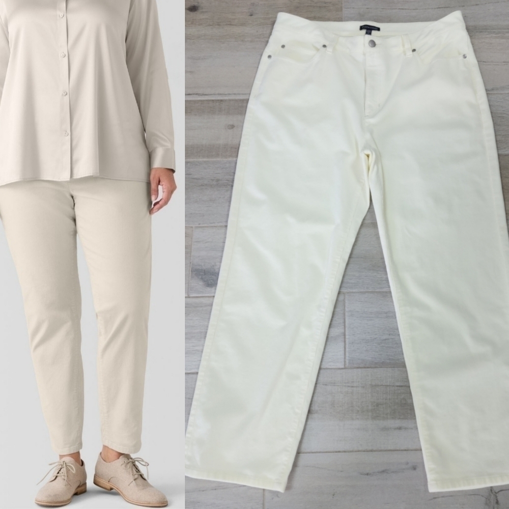 Eileen Fisher Organic Cotton Velveteen Pant Size 16 NWT